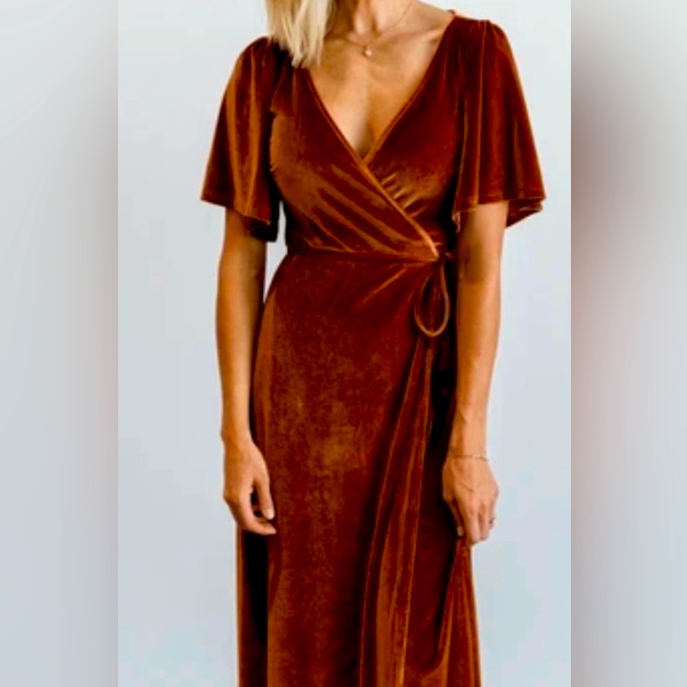 EUC Baltic Born Velvet Dress Spice